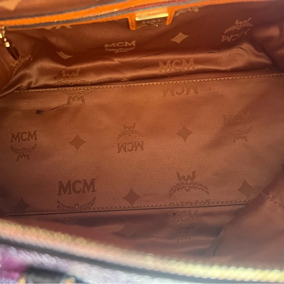 MCM black leather bag